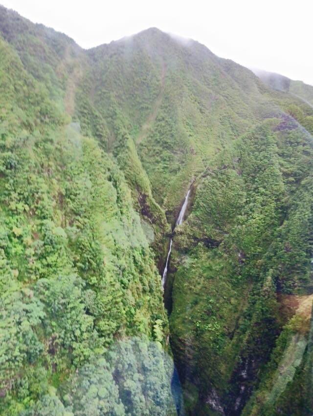 Waterfall from Blue Hawaiian Helicopter Tour