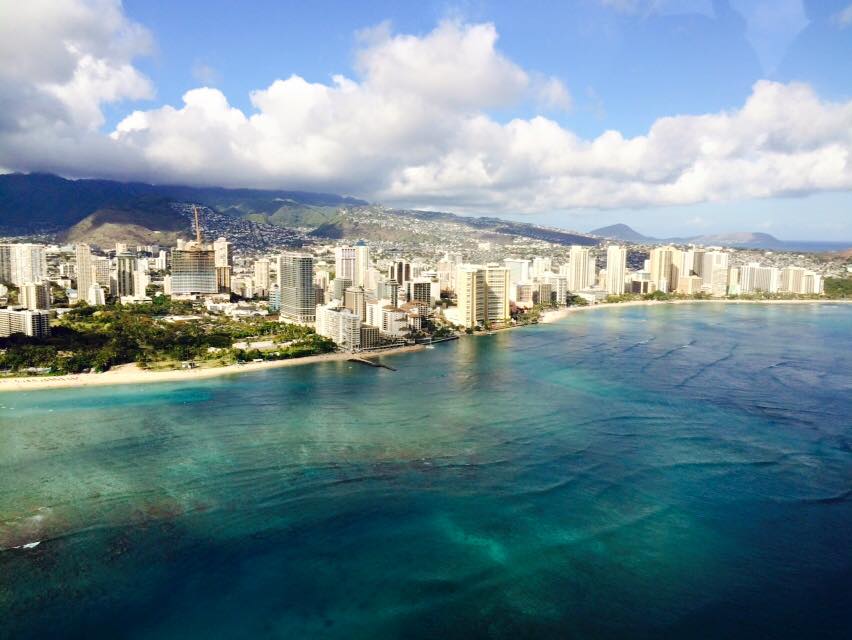 Honolulu from Blue Hawaiian Helicopter Tour