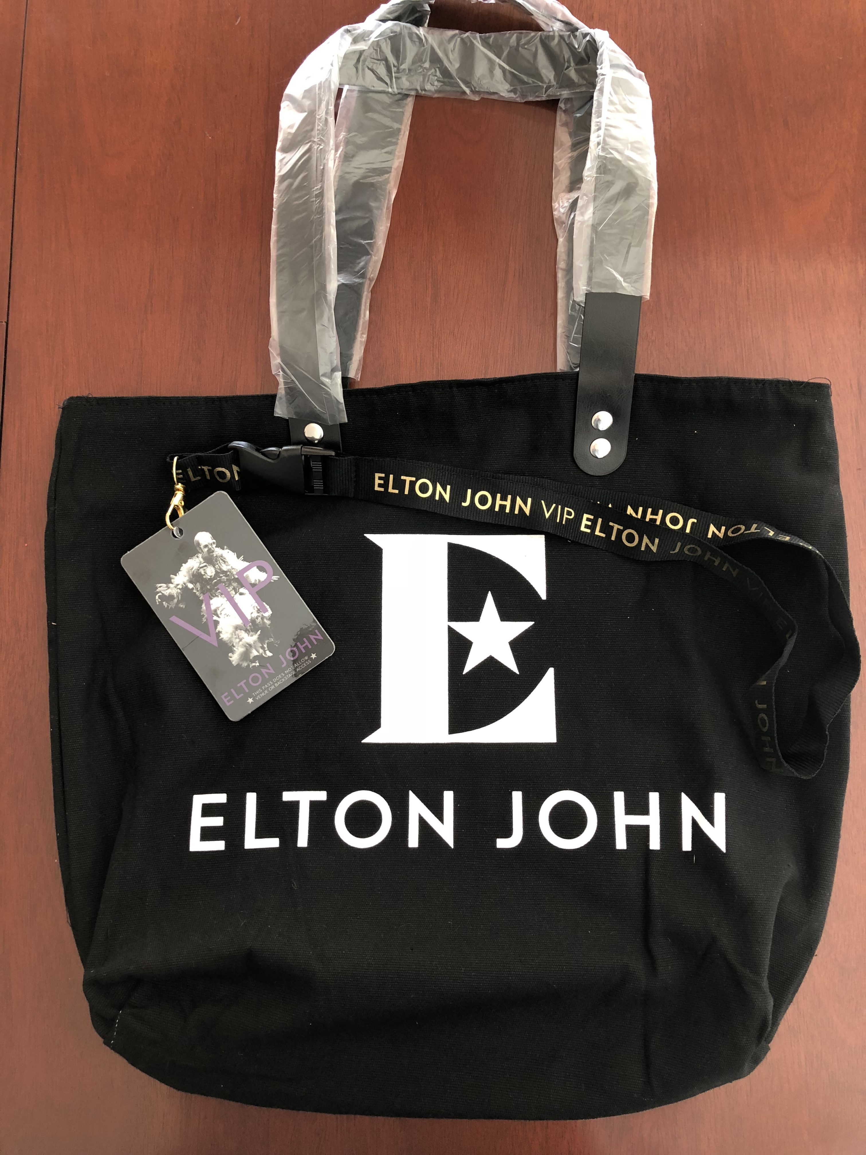 VIP Elton John Gift Bag With VIP Card And Lanyard