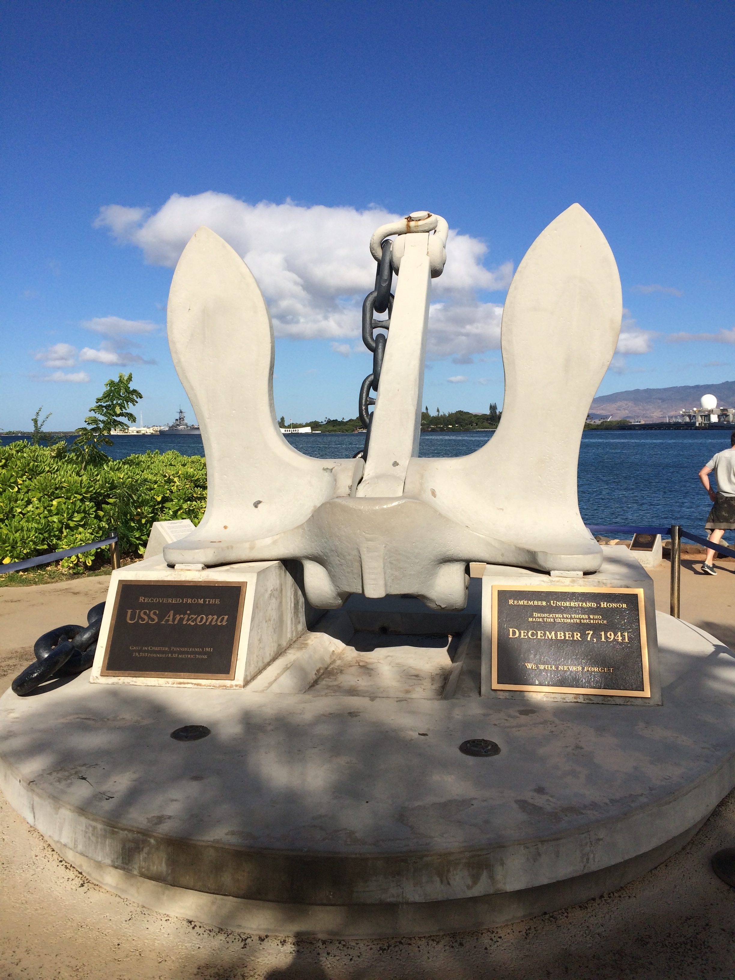 Anchor Recovered From The USS Arizona at Pearl Harbor